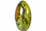 Polished Free-Standing Green Pistachio Opal - Madagascar #361545-1